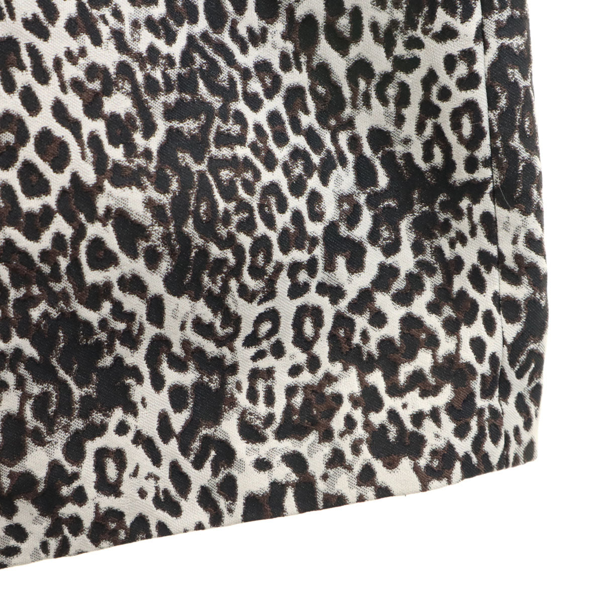 MAX MARA マックスマーラ レオパード切替 ノースリーブ ワンピース M 黒系 レディース