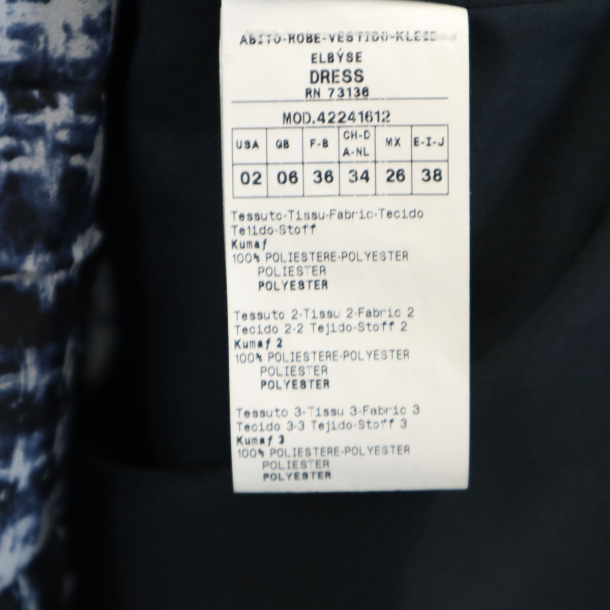MAX&CO マックスアンドコー ノースリーブ プリーツ ワンピース 38 ネイビー レディース