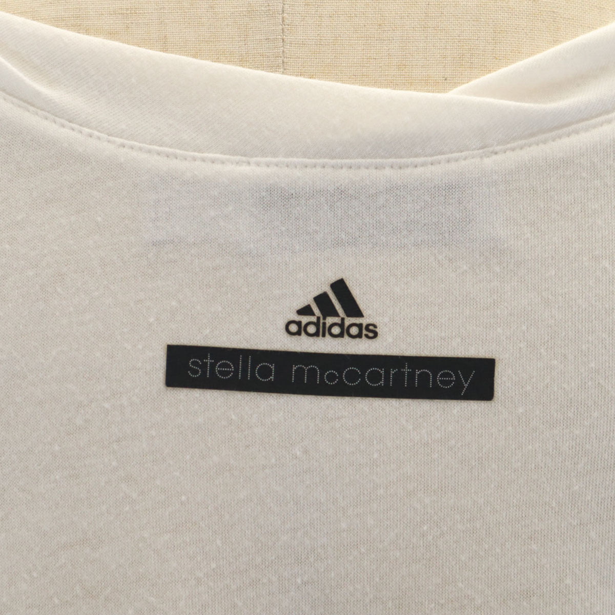 adidas アディダス Stella McCartney ステラマッカートニー コラボ 半袖 ミニワンピース XS 白 フレンチスリーブ レディース