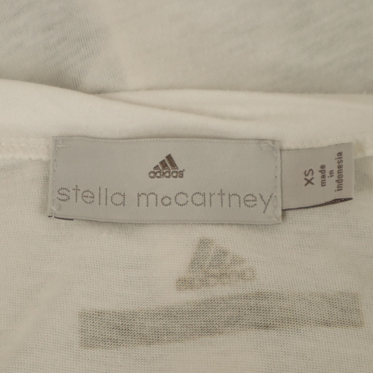 adidas アディダス Stella McCartney ステラマッカートニー コラボ 半袖 ミニワンピース XS 白 フレンチスリーブ レディース