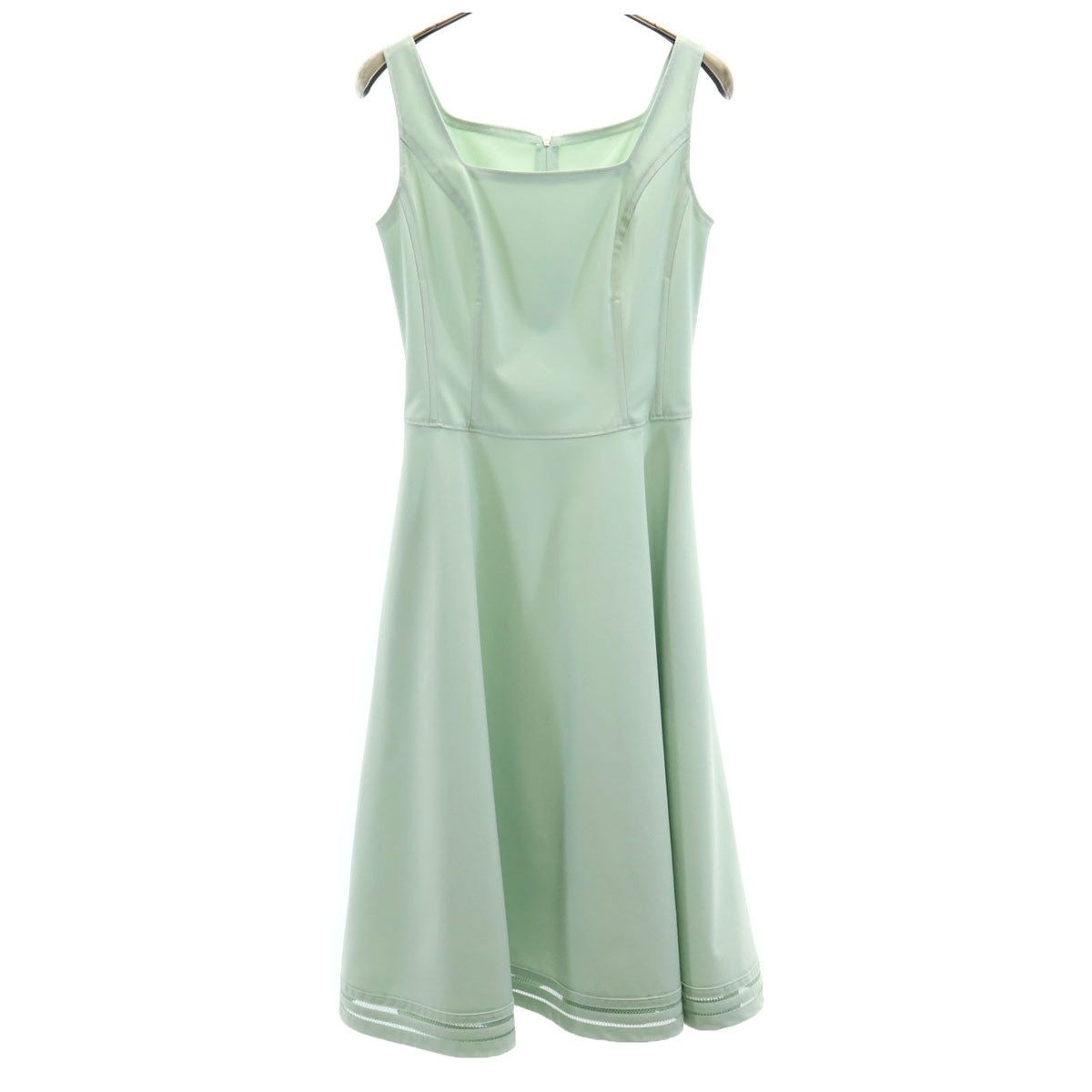 FOXEY NEW YORK フォクシーニューヨーク 日本製 ノースリーブ ワンピース 38 ミント系 レディース