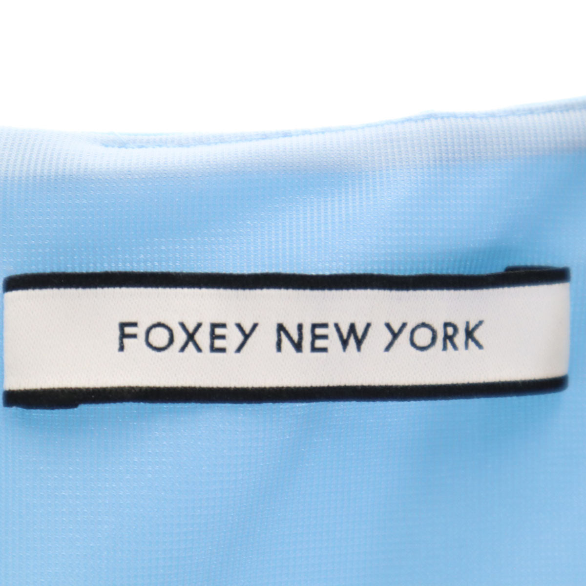 FOXEY NEW YORK フォクシーニューヨーク 日本製 ノースリーブ ワンピース 40 水色 レディース