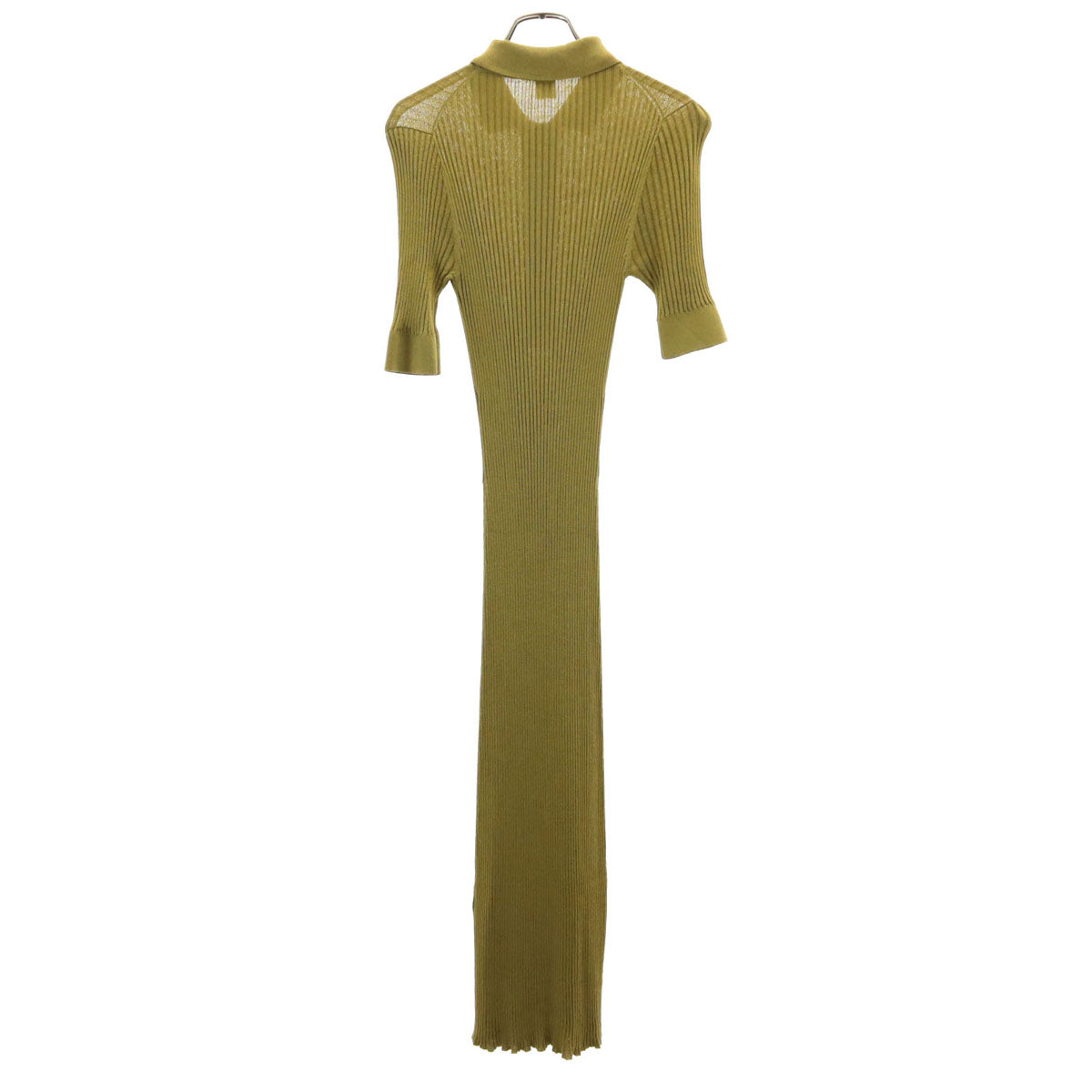 Ron Herman ロンハーマン 半袖 ニット ロングワンピース XS カーキ レディース