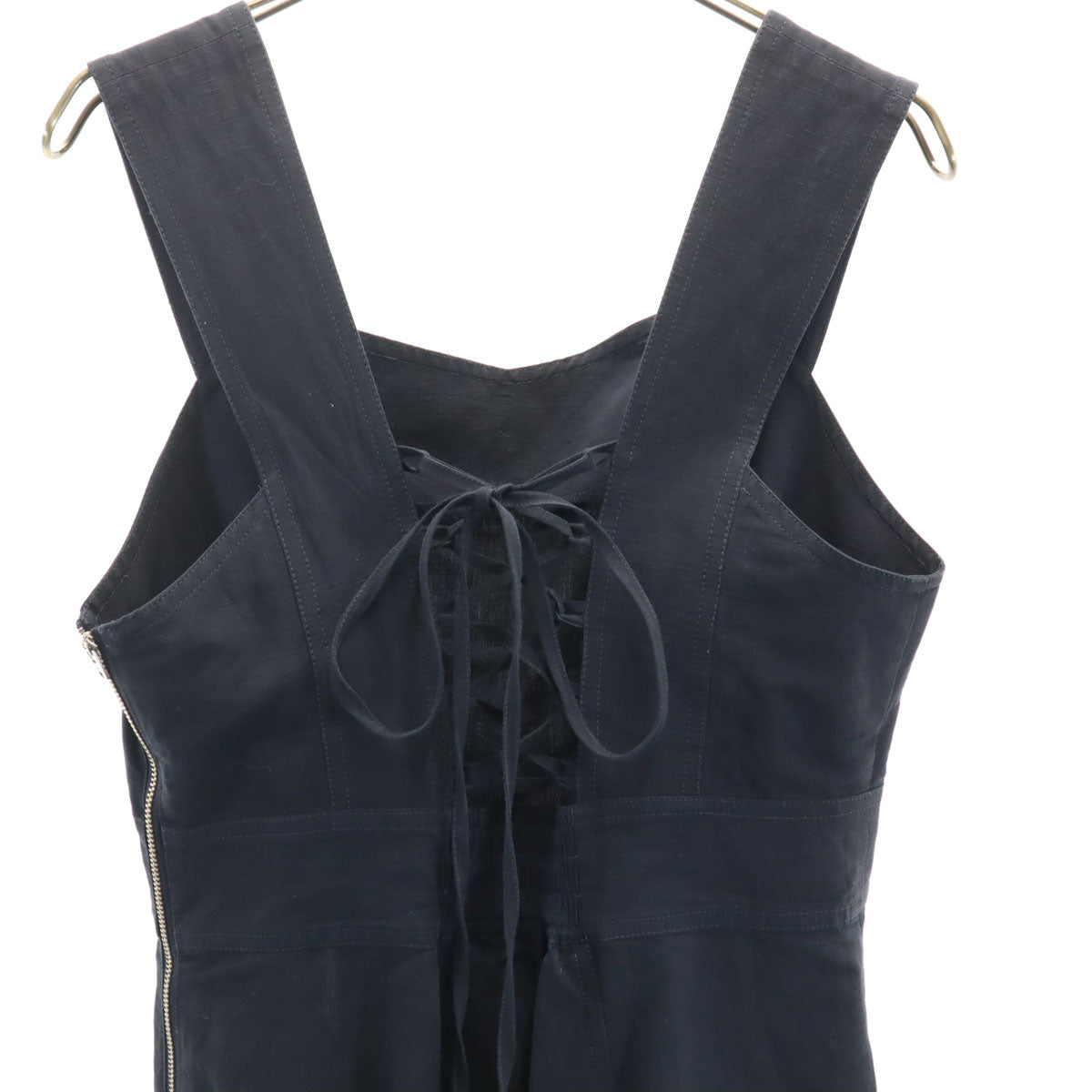 PUBLIC TOKYO パブリックトウキョウ 日本製 リネンブレンド キャミワンピース F ネイビー レディース