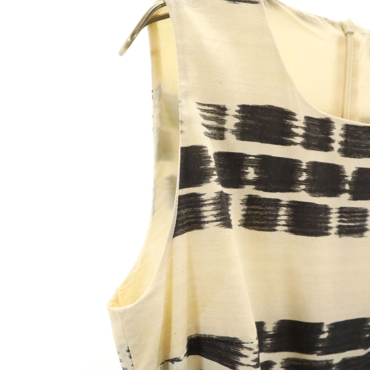 MAX MARA マックスマーラ 総柄 ノースリーブ ワンピース 40 ベージュ系 レディース