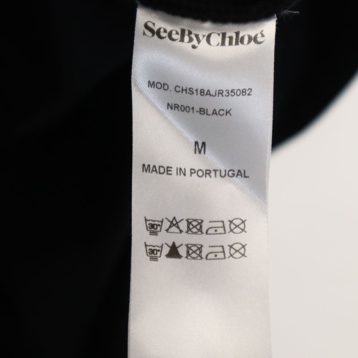 SEE BY CHLOE シーバイクロエ フレンチスリーブ ワンピース M 黒 フリル袖 レディース