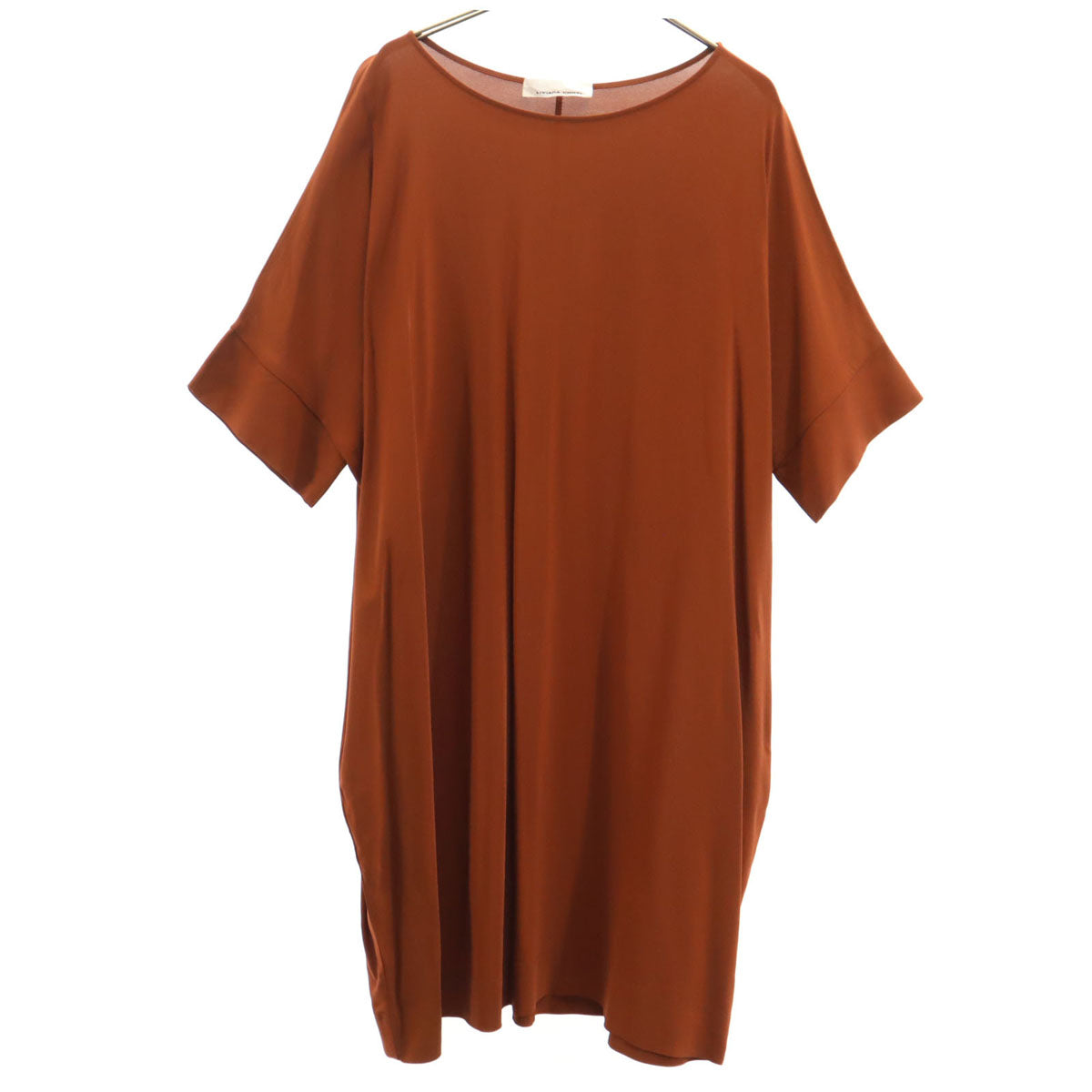 LIVIANA CONTI リビアナコンティ 半袖 ワンピース M テラコッタ レディース