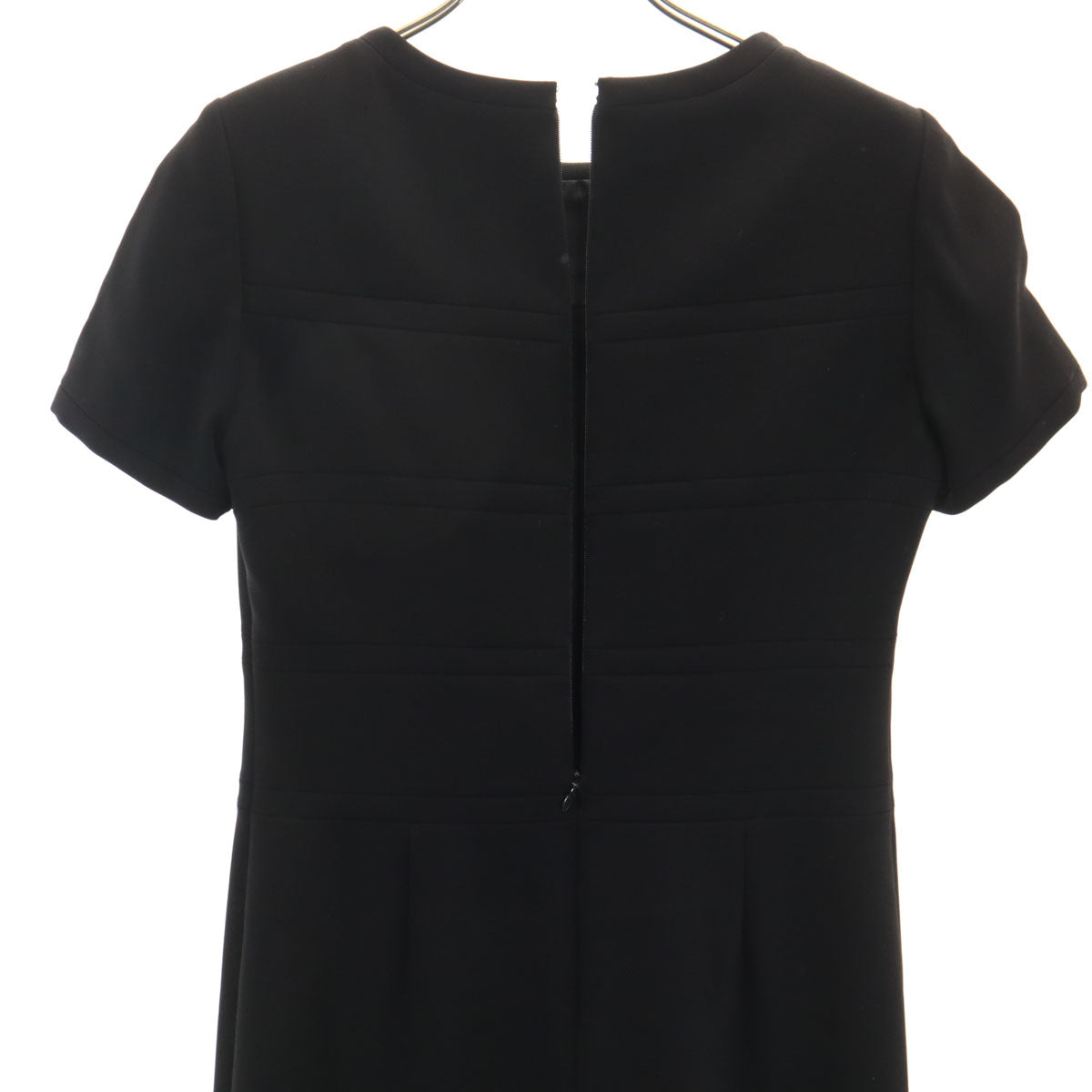 courreges クレージュ 日本製 半袖 ワンピース 7AR 黒 レディース