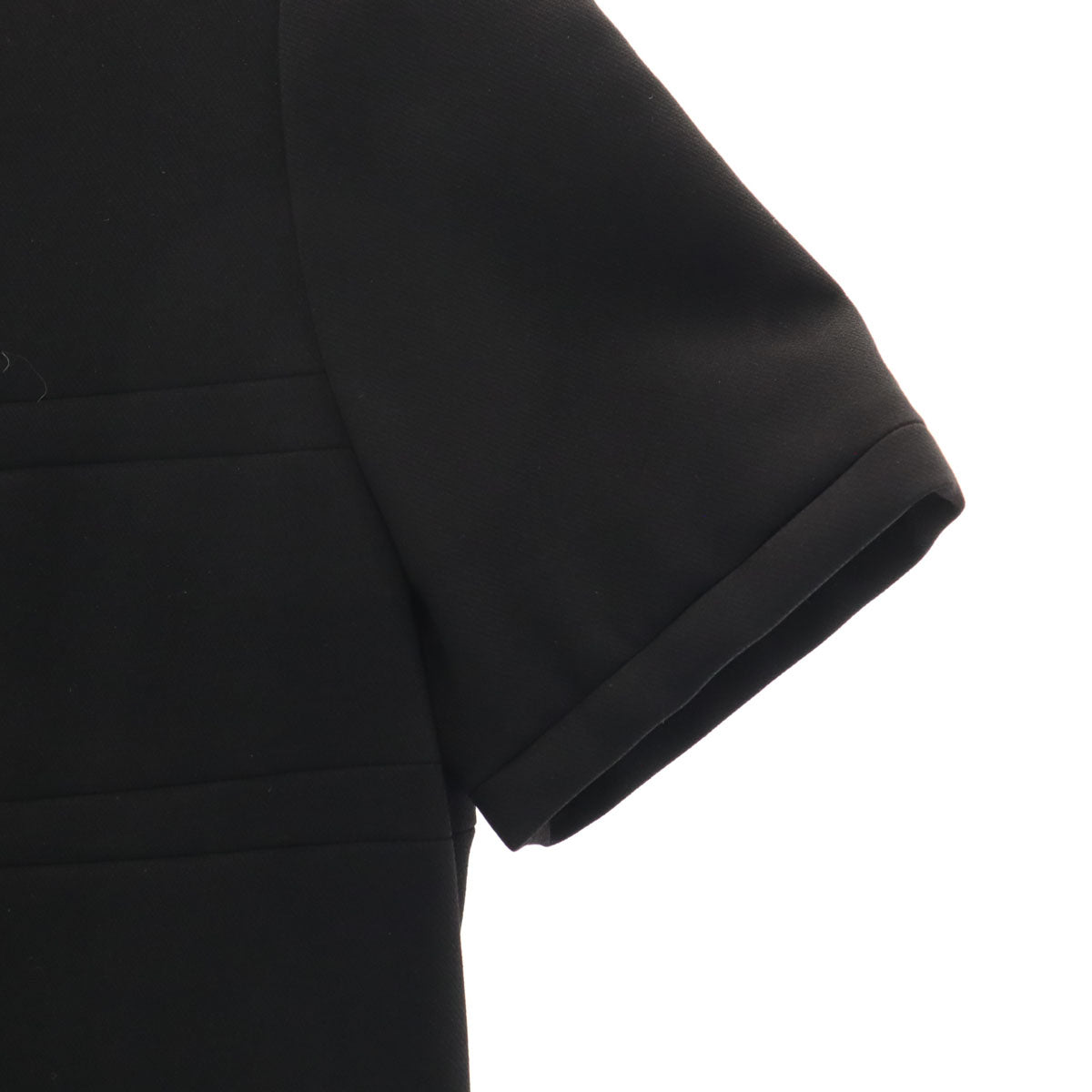 courreges クレージュ 日本製 半袖 ワンピース 7AR 黒 レディース