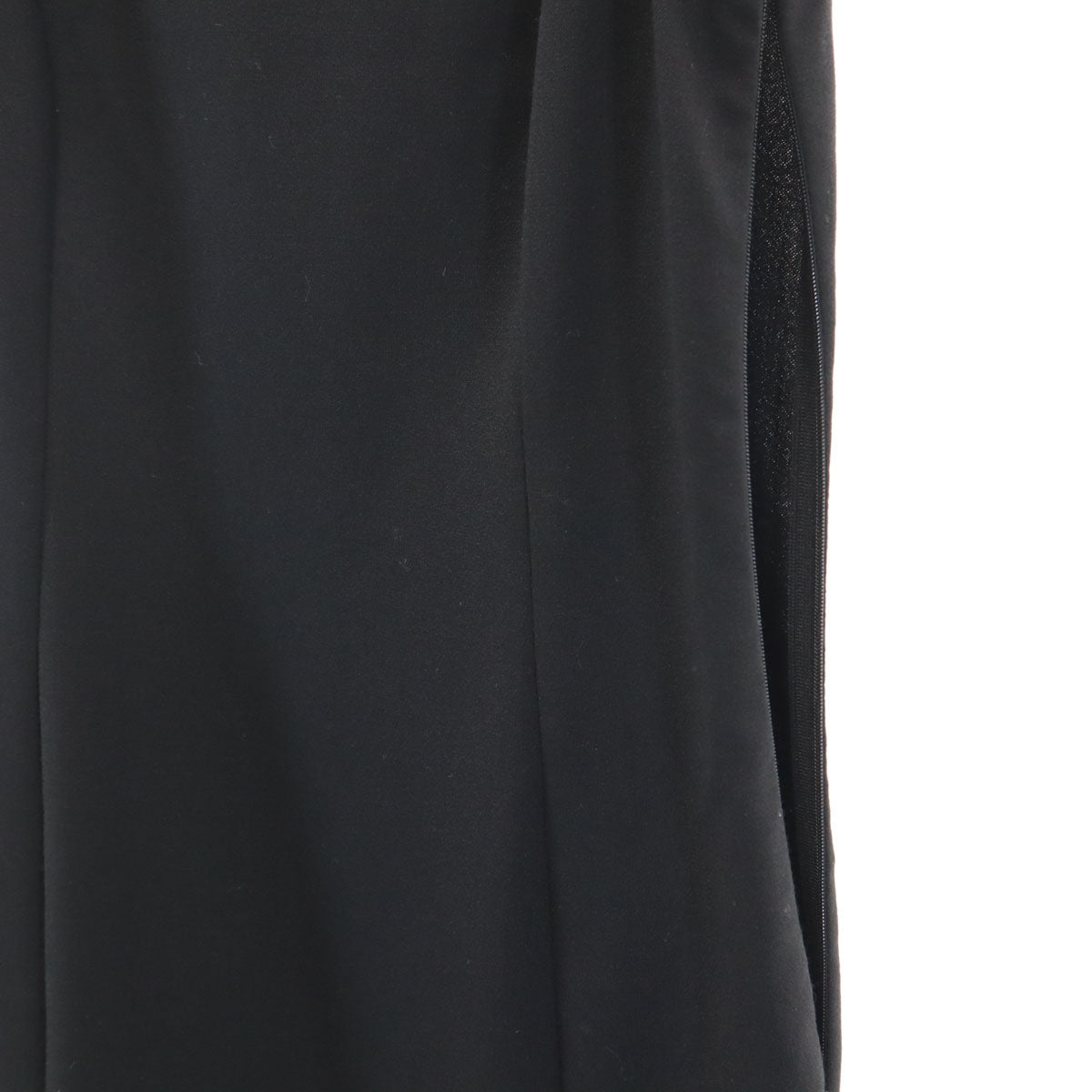 Emporio Armani エンポリオアルマーニ イタリア製 ウールブレンド ノースリーブ ワンピース 36 黒 レディース