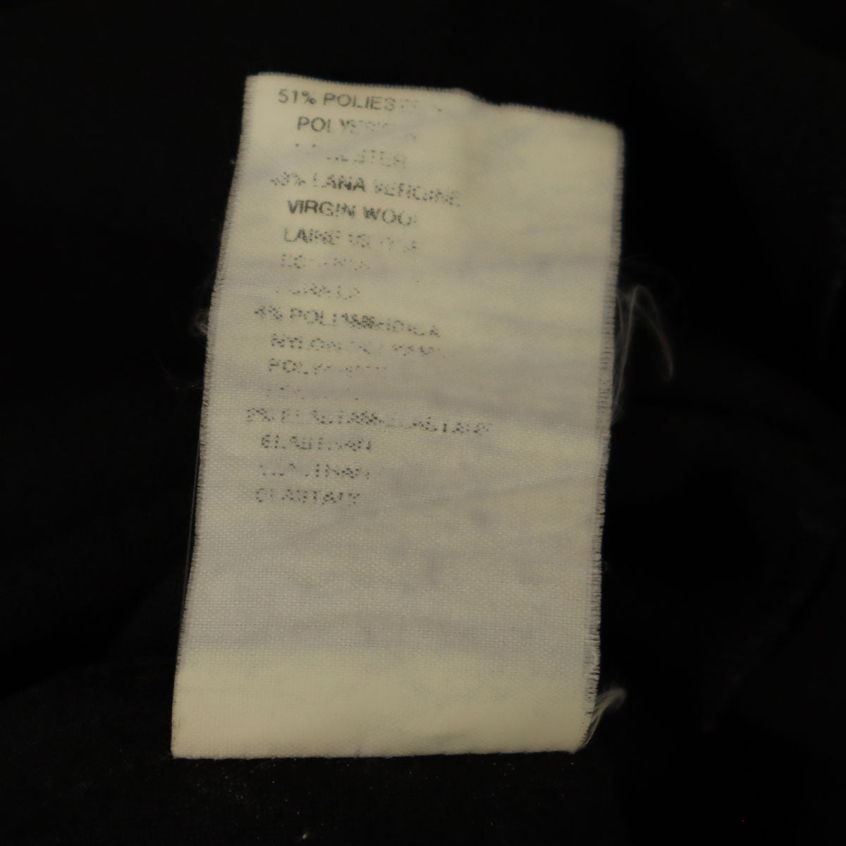 Emporio Armani エンポリオアルマーニ イタリア製 ウールブレンド ノースリーブ ワンピース 36 黒 レディース