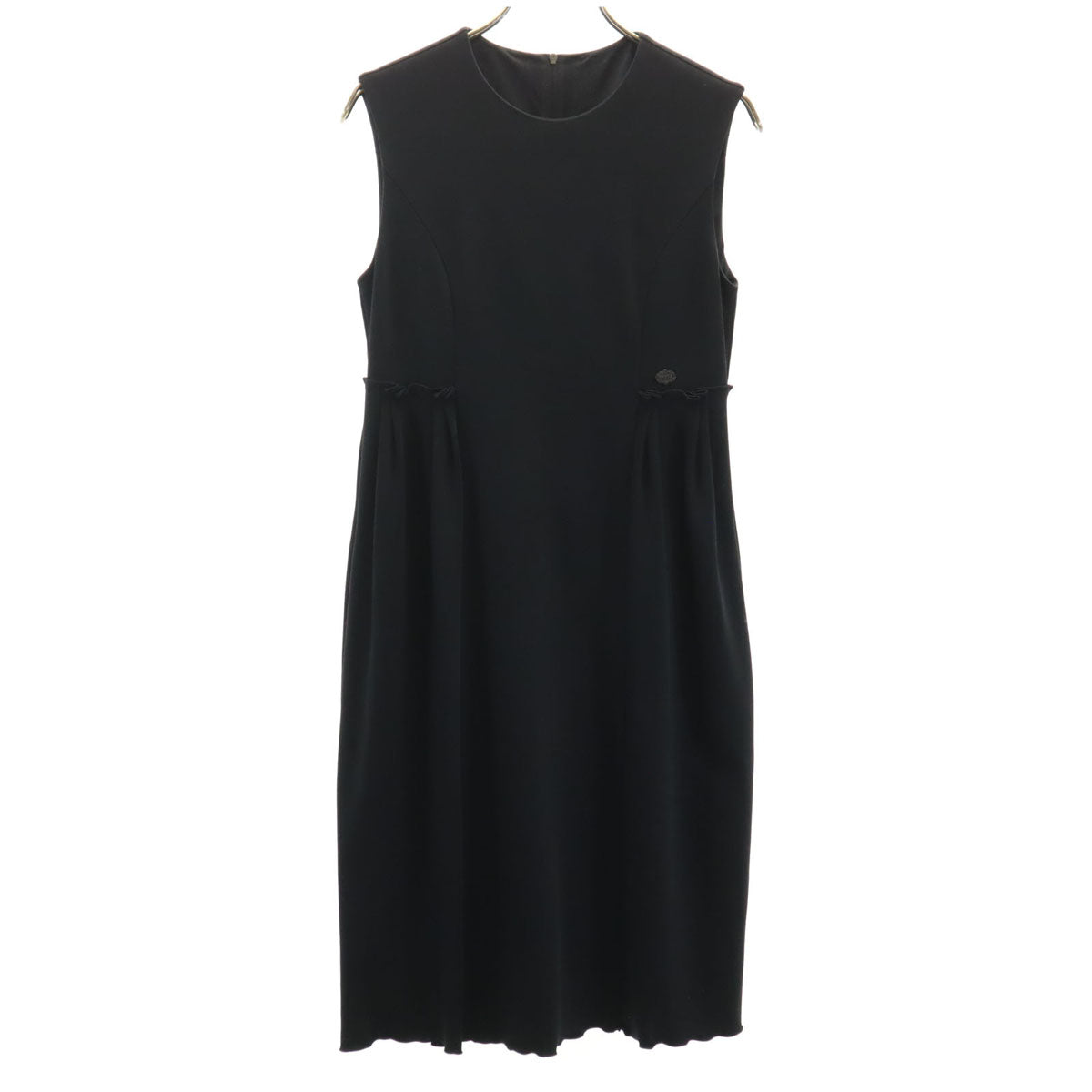 FOXEY NEW YORK フォクシーニューヨーク 日本製 ノースリーブ ワンピース 38 黒 レディース