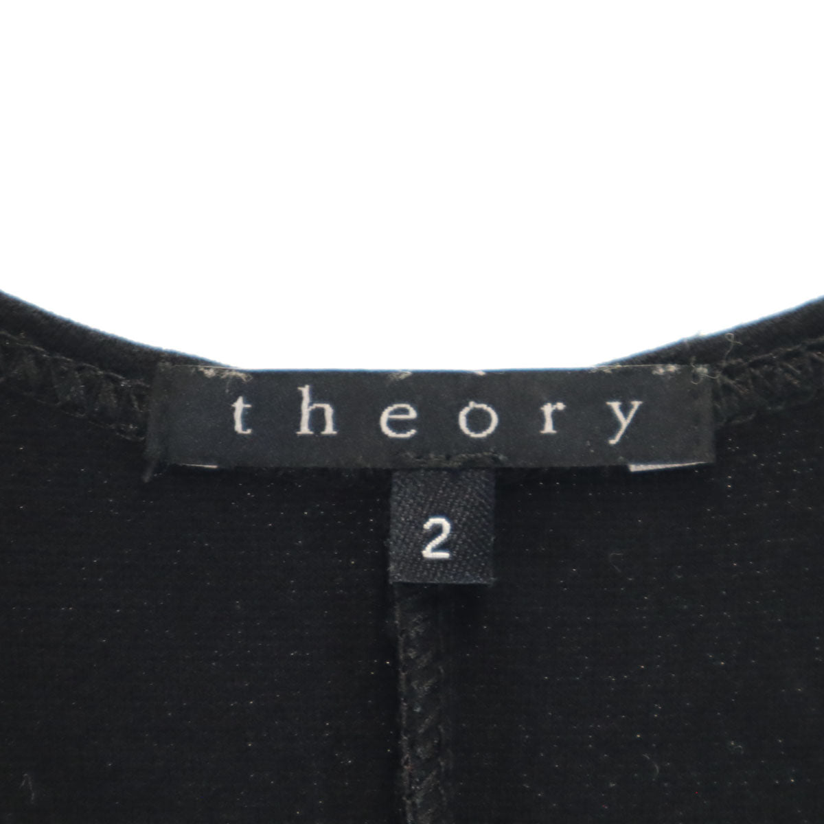 theory セオリー USA製 ノースリーブ ミニワンピース 2 ブラック レディース