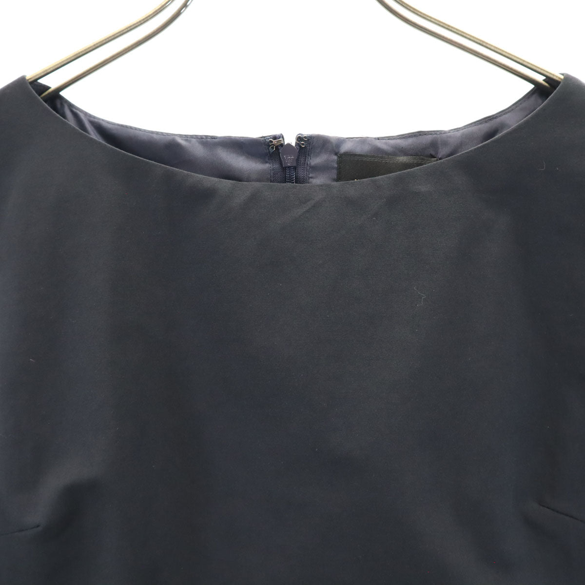 UNITED ARROWS ユナイテッドアローズ 日本製 ノースリーブ 膝丈ワンピース 36 ブラック レディース