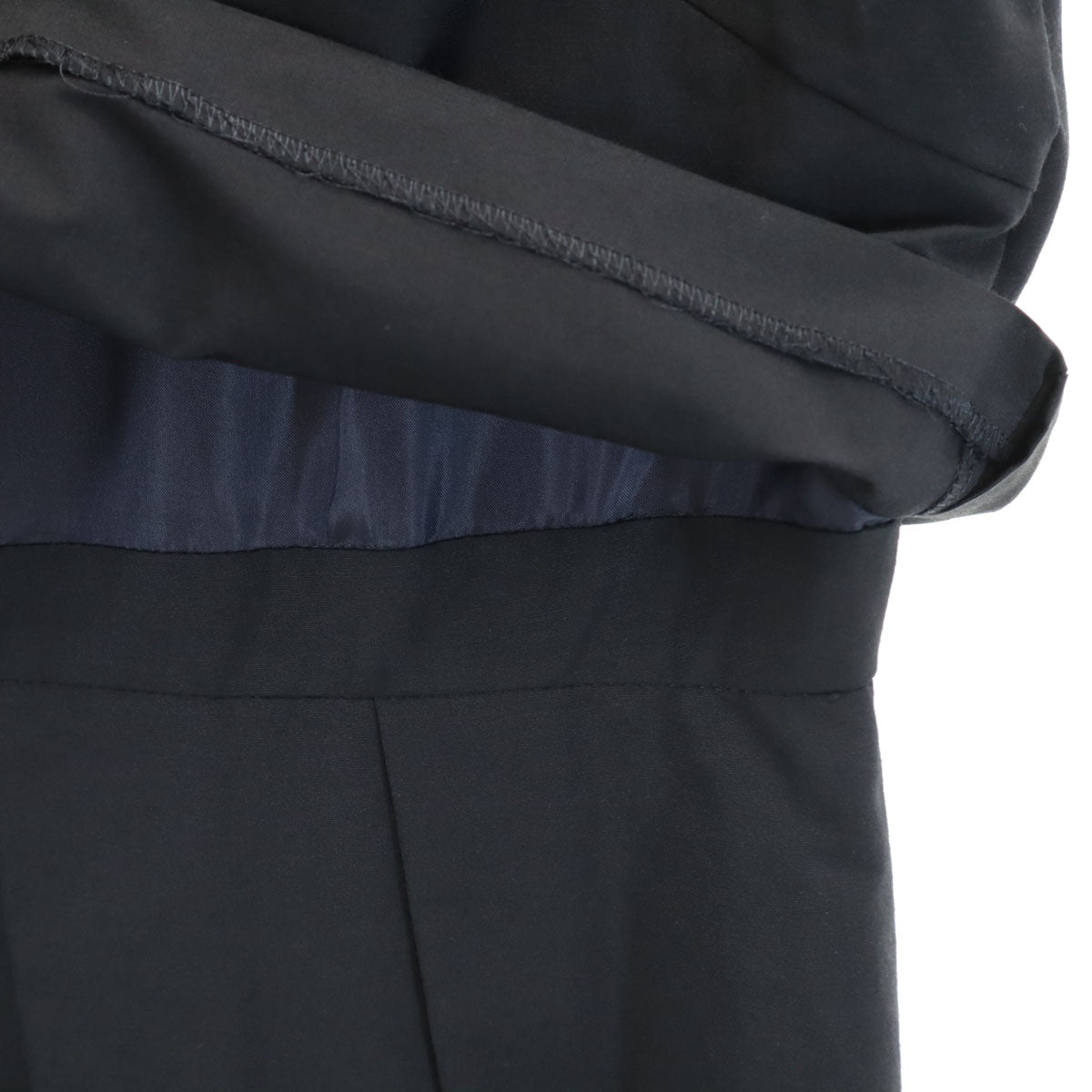 UNITED ARROWS ユナイテッドアローズ 日本製 ノースリーブ 膝丈ワンピース 36 ブラック レディース