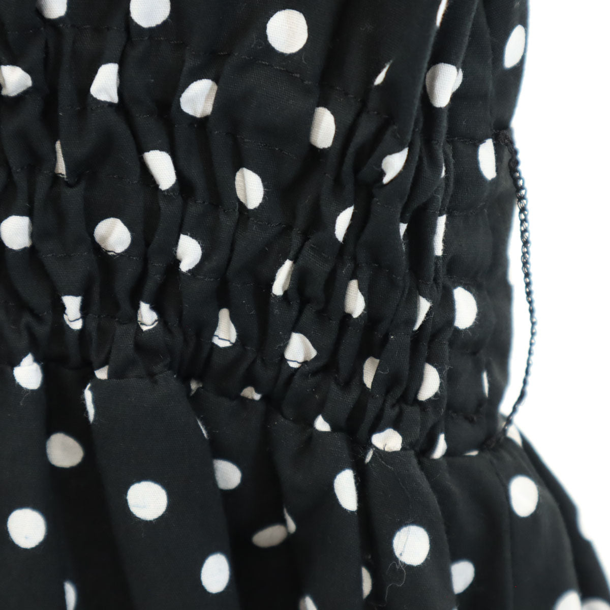 To b. by agns b トゥービーバイアニエスベー ドットプリント ノースリーブ ワンピース 38 ブラック レディース