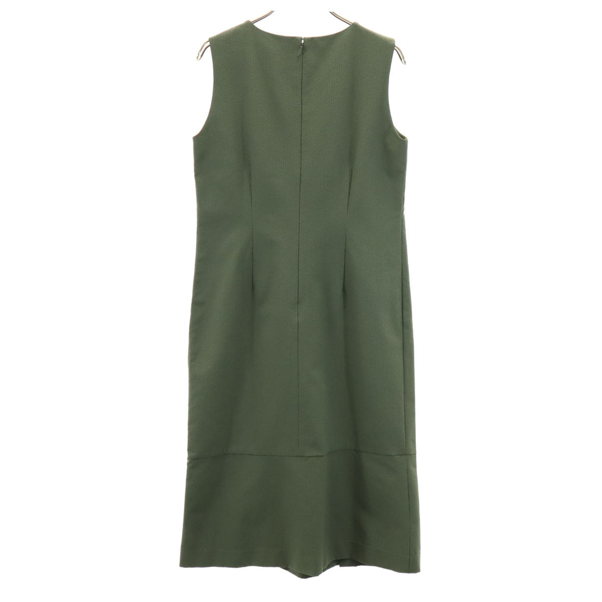 UNITED ARROWS green label relaxing ユナイテッドアローズグリーンレーベルリラクシング ノースリーブ シアサッカー ワンピース カーキ レディース