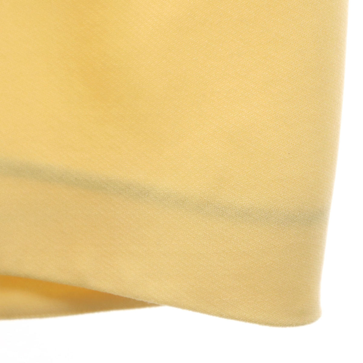 YOKO CHAN ヨーコチャン 日本製 フレンチスリーブ Vネック ミニワンピース 36 イエロー系 レディース