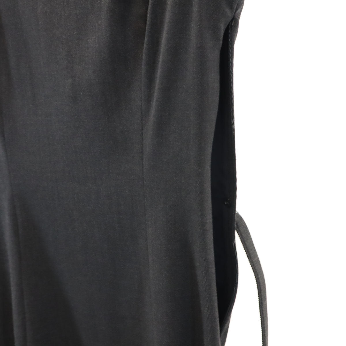 RALPH LAUREN ラルフローレン 未使用 ウールブレンド フレンチスリーブ ワンピース 11 グレー タグ付き レディース