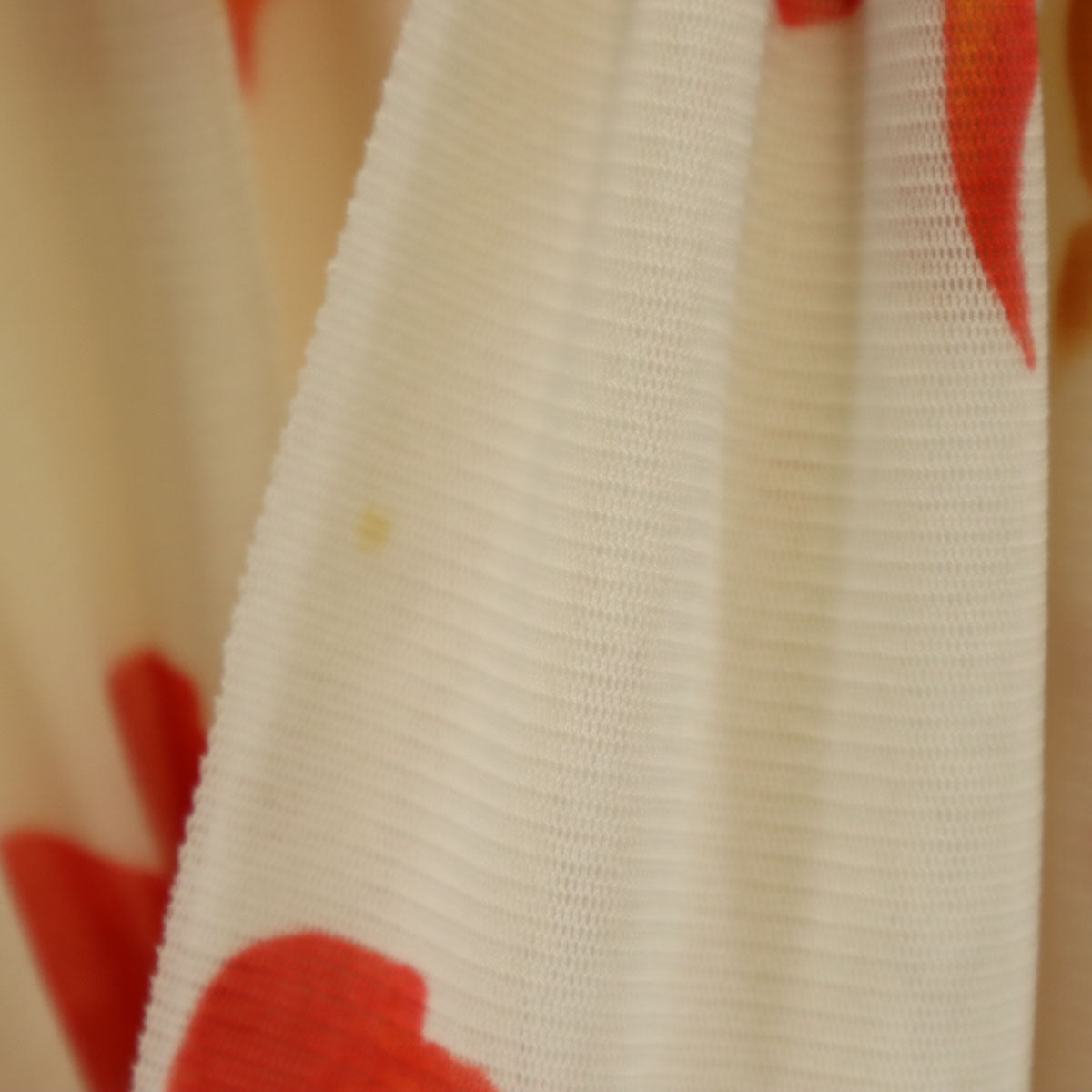 VIVIENNE TAM ヴィヴィアンタム 日本製 総柄 半袖 シフォン フレア ワンピース 0 ベージュ系 レディース