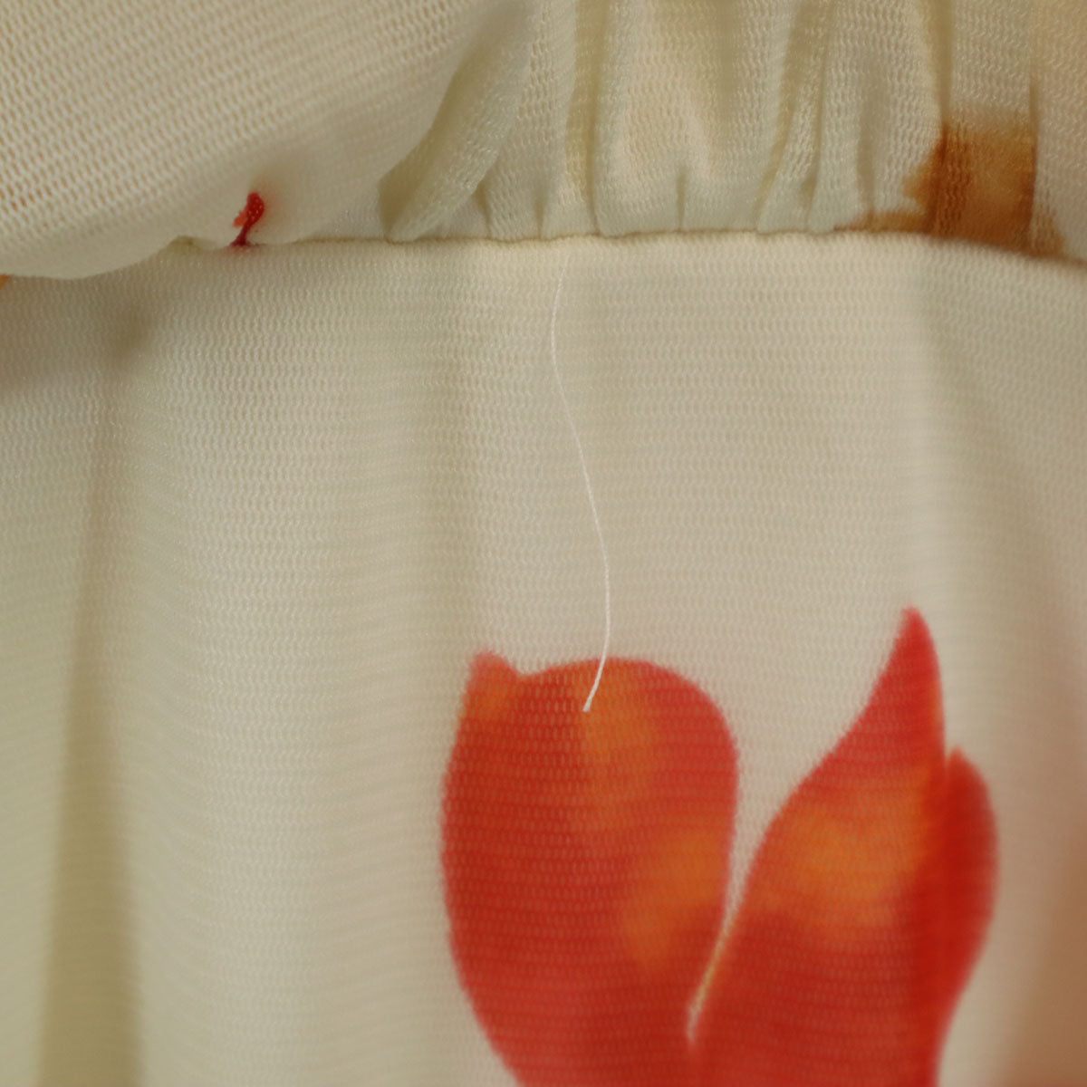 VIVIENNE TAM ヴィヴィアンタム 日本製 総柄 半袖 シフォン フレア ワンピース 0 ベージュ系 レディース