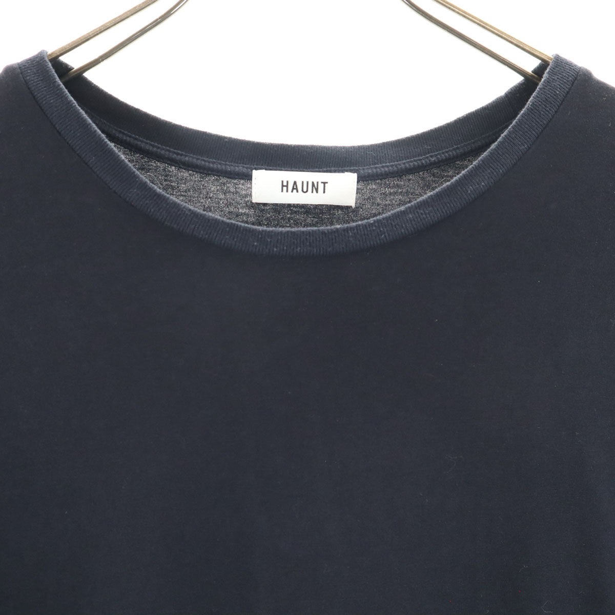 HAUNT ハウント 日本製 半袖 ロングワンピース 38 ネイビー レディース