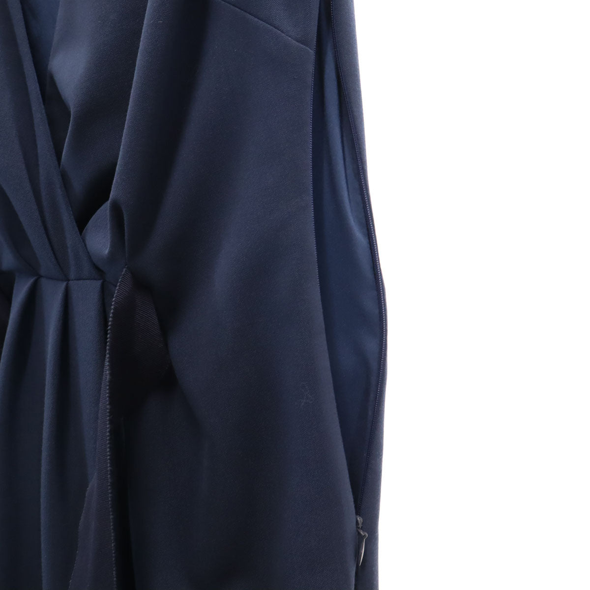 LOVEMOSCHINO ラブモスキーノ イタリア製 ウールブレンド ノースリーブ ワンピース 6 ネイビー レディース