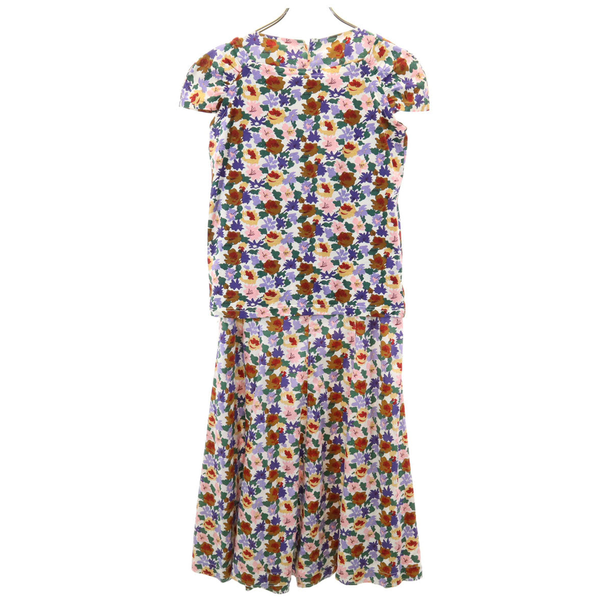 FENDI フェンディ イタリア製 ノースリーブ アンサンブル ワンピース 42 パープル系 レディース