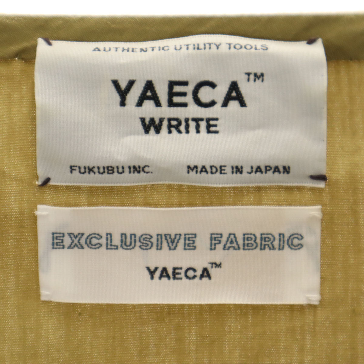 YAECA ヤエカ 日本製 半袖 ロングワンピース M カーキ レディース