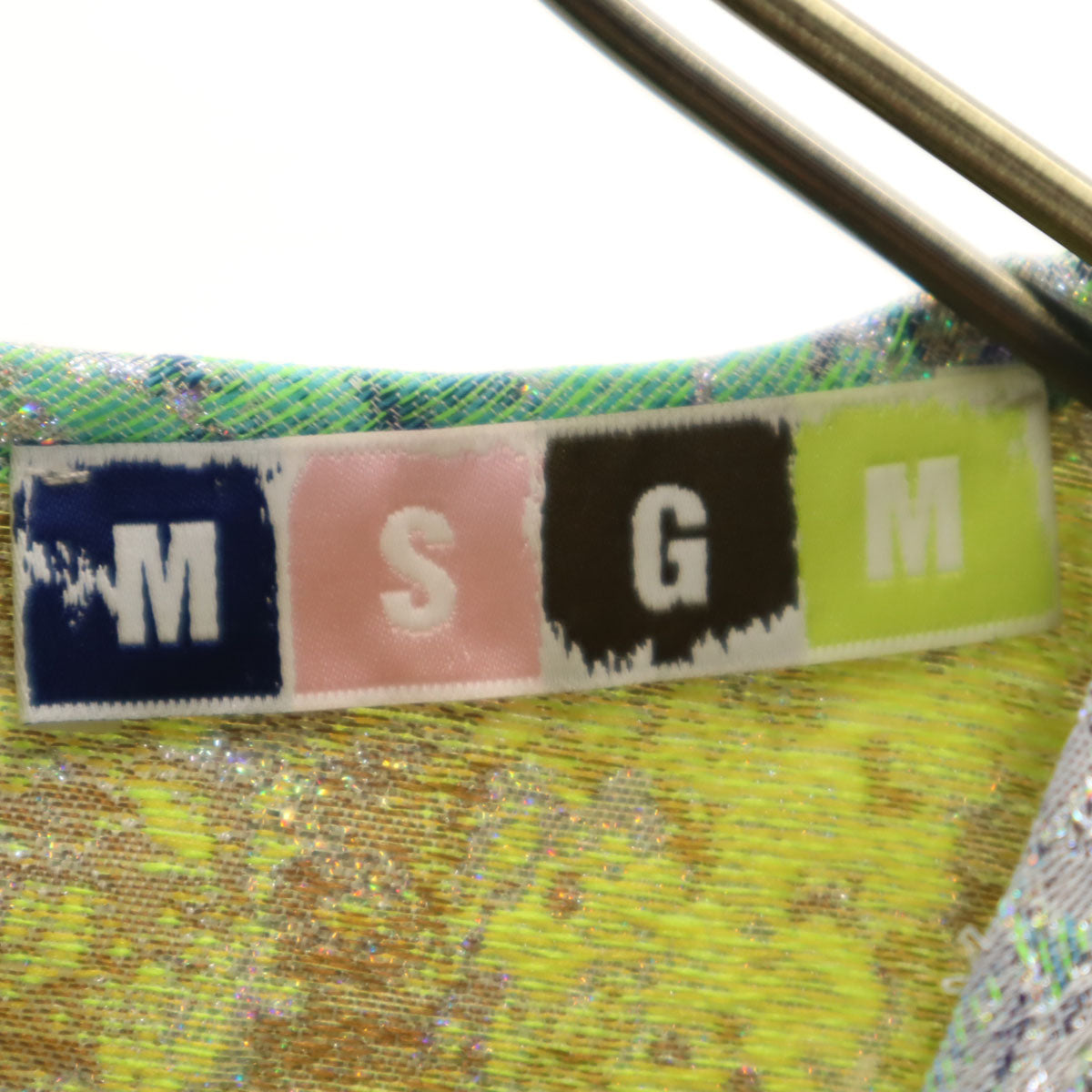 MSGM エムエスジーエム イタリア製 半袖 ワンピース 40 イエロー系 レディース