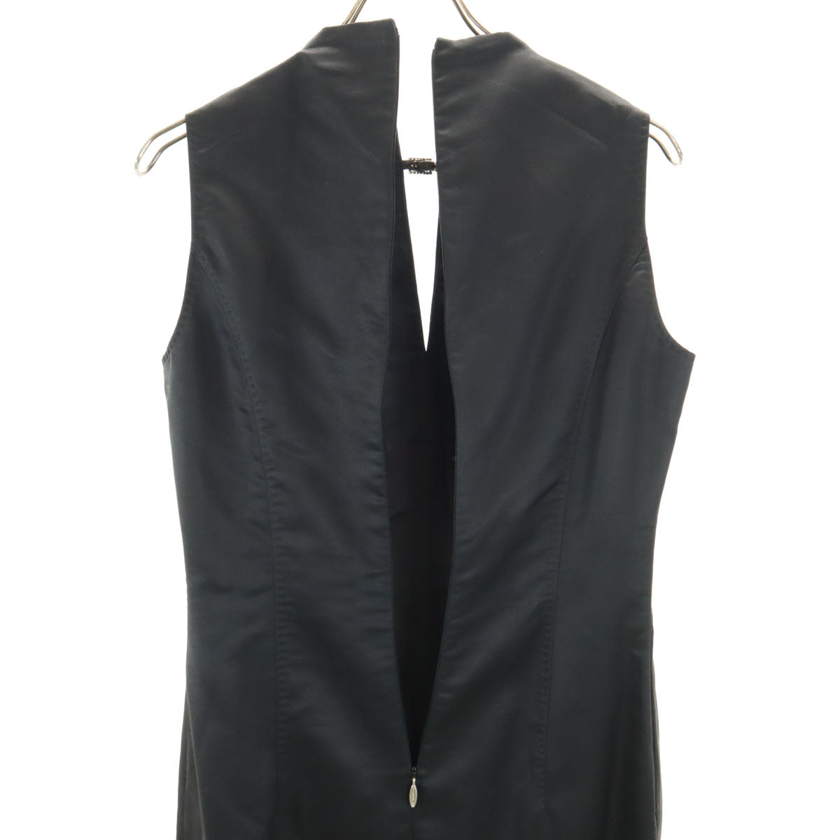 Versus ヴェルサス VERSACE イタリア製 ノースリーブ ワンピース 42 ブラック系 レディース