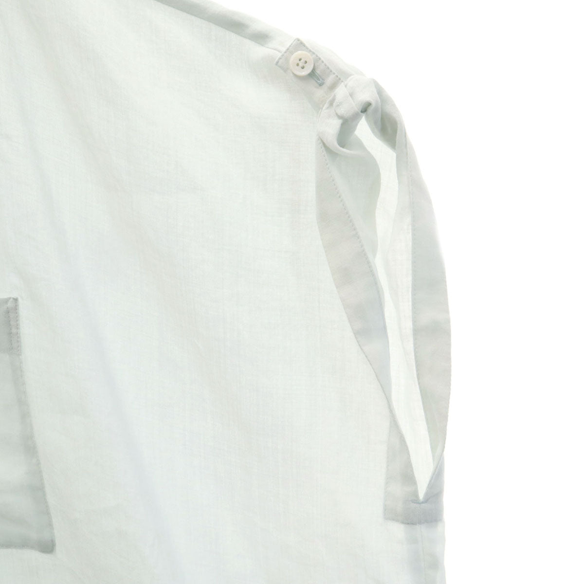 Y's ワイズ 日本製 リネン 半袖 シャツワンピース 2 ブルーグレー系 ヨウジヤマモト レディース