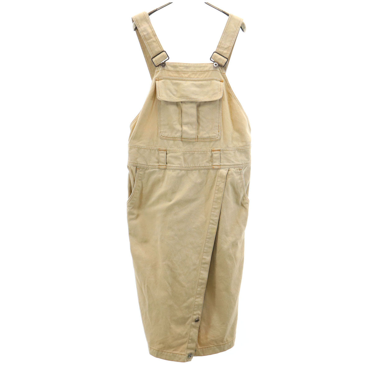 i.s. ISSEY MIYAKE アイエス イッセイミヤケ 90s 日本製 オールド ジャンパースカート M ベージュ 2WAY レディース