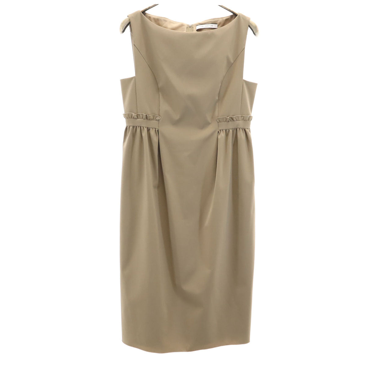 FOXEY NEW YORK フォクシーニューヨーク 日本製 ノースリーブ ミニワンピース 38 アッシュブラウン レディース