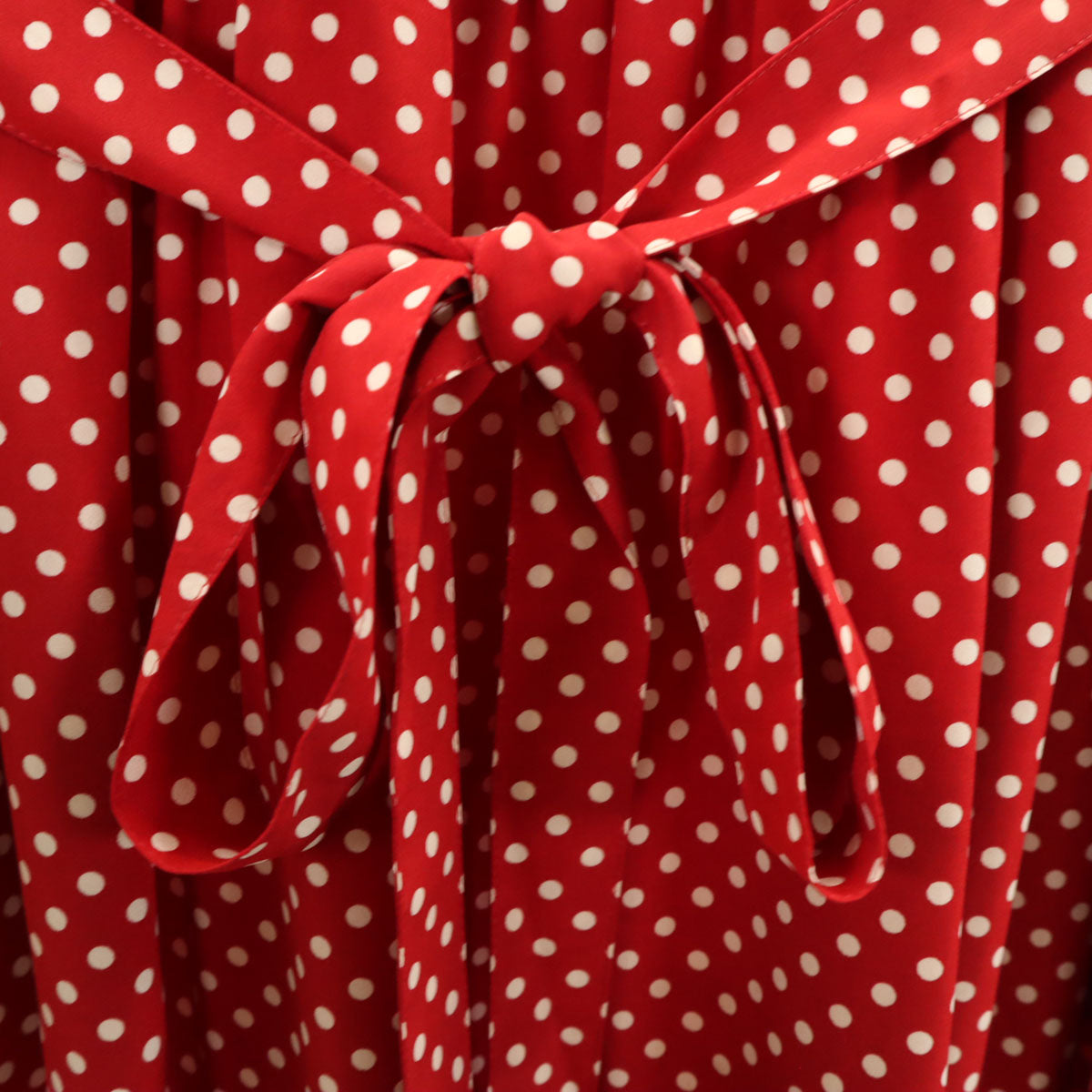 PINK HOUSE ピンクハウス 水玉 ノースリーブ ロングワンピース レッド系 レディース