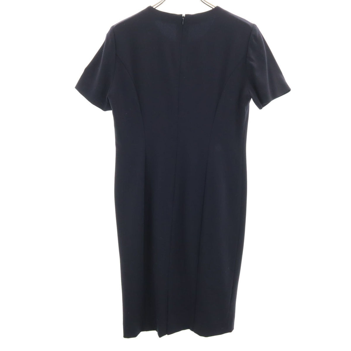 Burberrys バーバリーズ 90s ウール オールド 半袖 ワンピース 11 ダークネイビー レディース