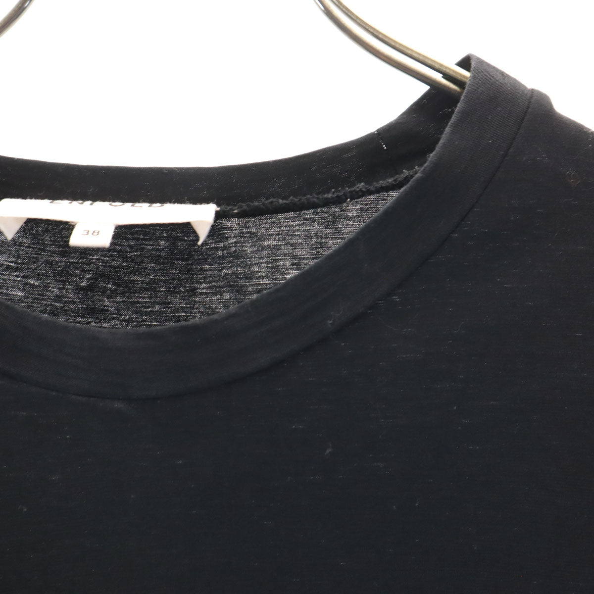 ENFOLD エンフォルド 日本製 ノースリーブ ロングワンピース 38 黒 レディース