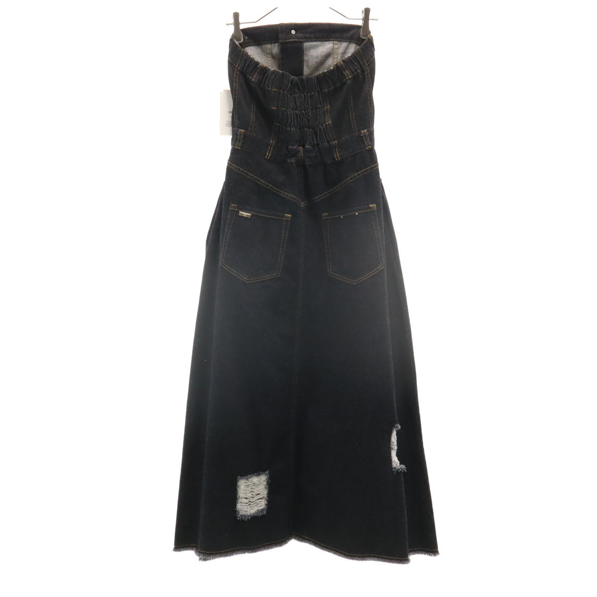 CONVERSE コンバース 未使用 ベアトップ デニム ロングワンピース ネイビー TOKYO タグ付き レディース