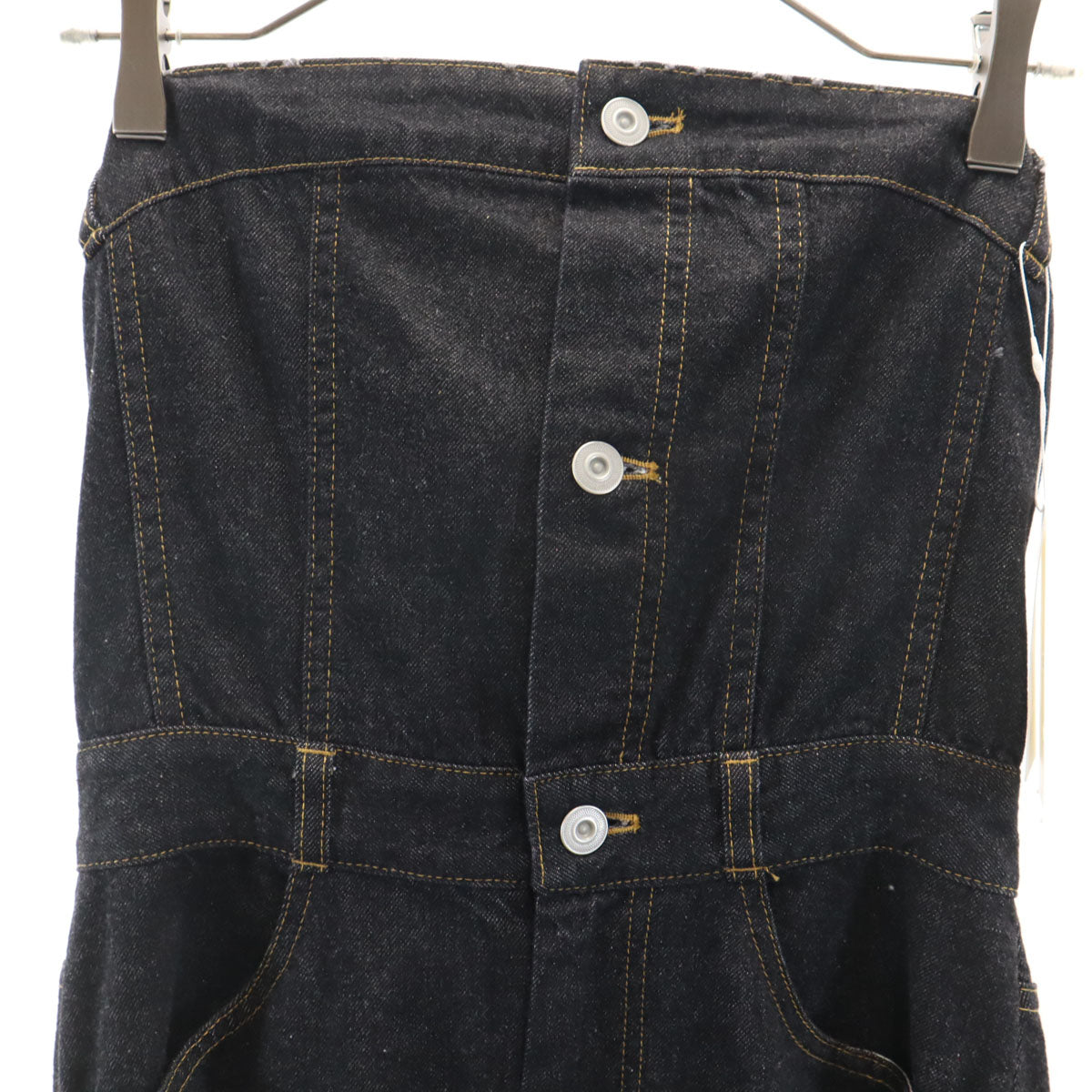 CONVERSE コンバース 未使用 ベアトップ デニム ロングワンピース ネイビー TOKYO タグ付き レディース