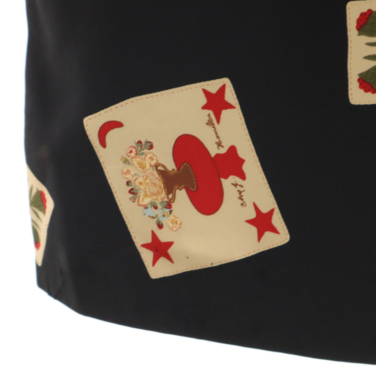 PINK HOUSE ピンクハウス 花柄 フレンチスリーブ ワンピース ブラック レディース