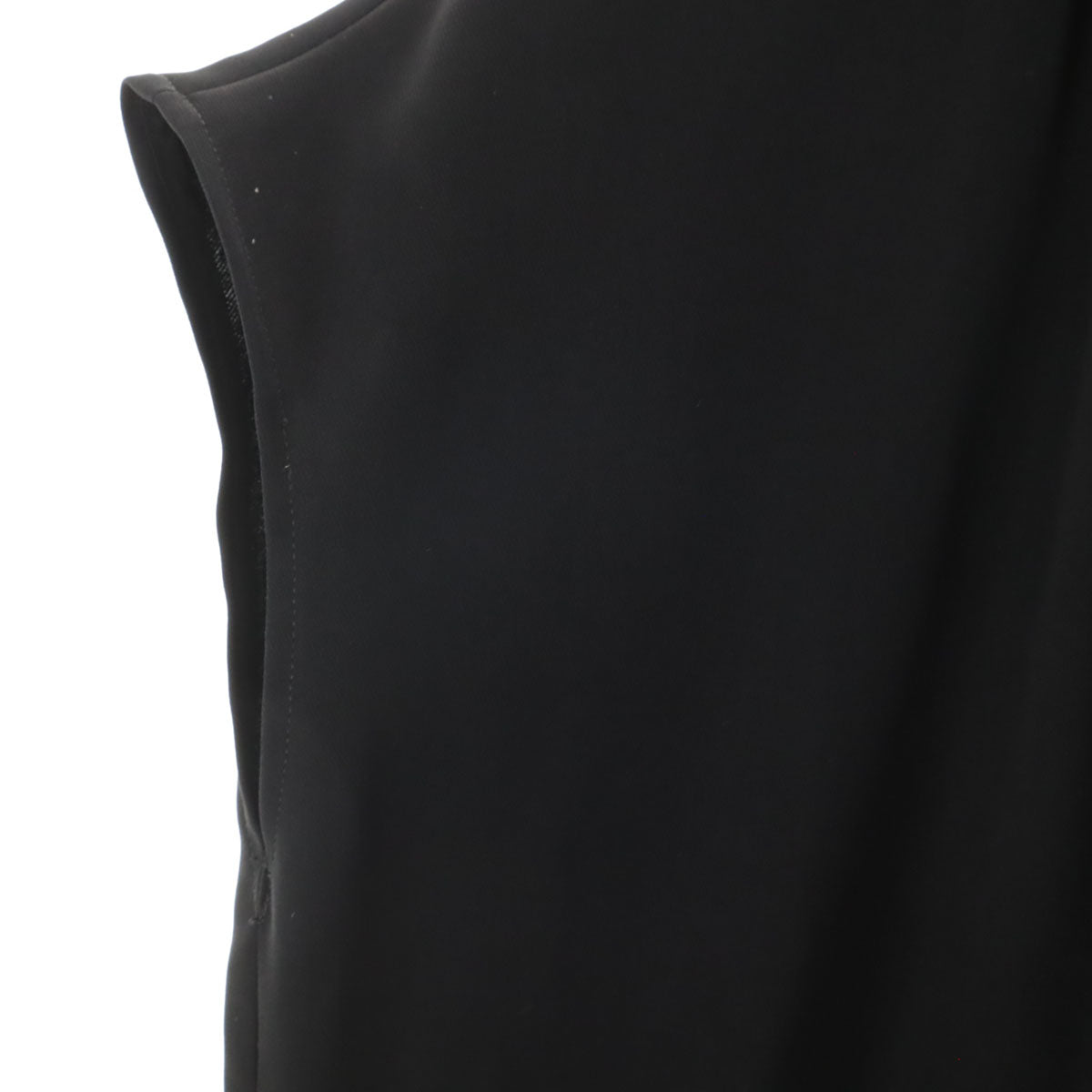 ENFOLD エンフォルド フレンチスリーブ タック ボトルネック ロングワンピース 36 ブラック系 レディース