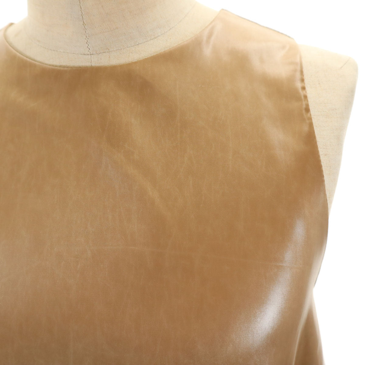 old honey オールドハニー 日本製 ノースリーブ アンサンブル ベージュ系 ロングワンピース レディース