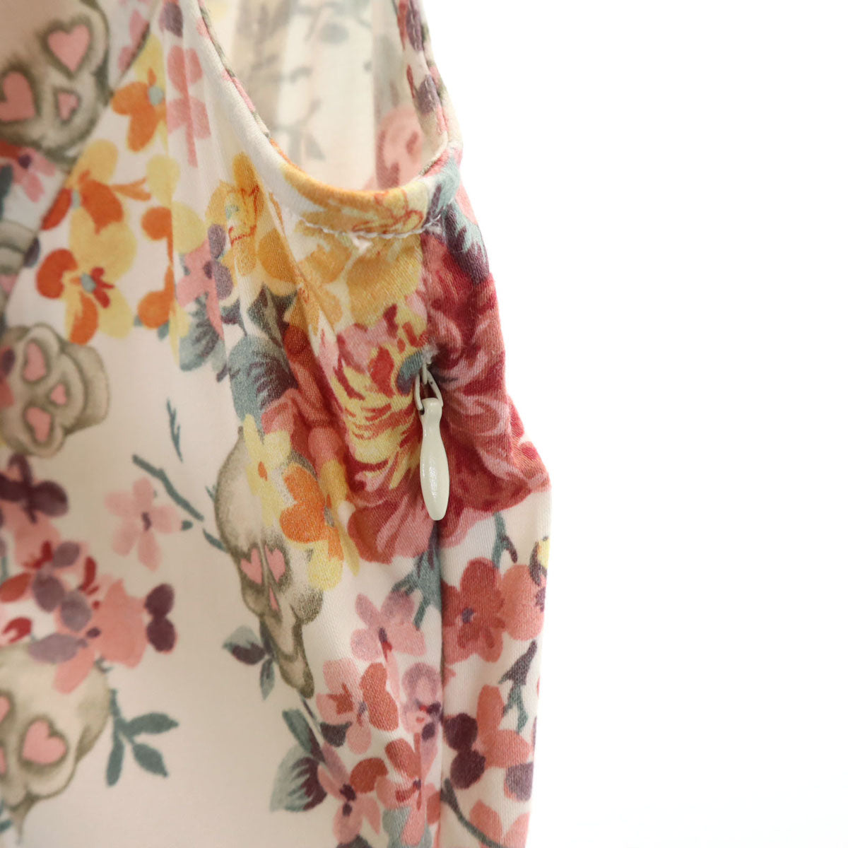 LOVEMOSCHINO ラブモスキーノ 総柄 ノースリーブ 膝丈ワンピース USA2 レディース