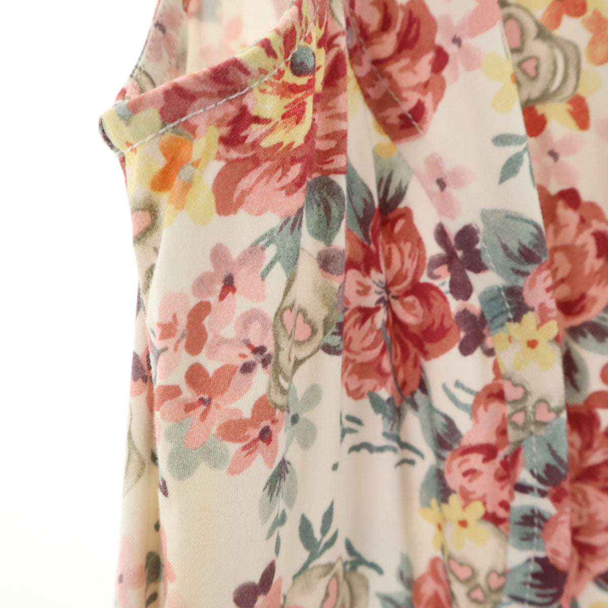 LOVEMOSCHINO ラブモスキーノ 総柄 ノースリーブ 膝丈ワンピース USA2 レディース