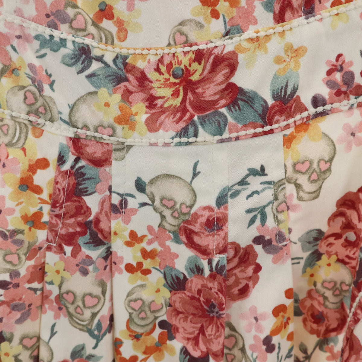 LOVEMOSCHINO ラブモスキーノ 総柄 ノースリーブ 膝丈ワンピース USA2 レディース