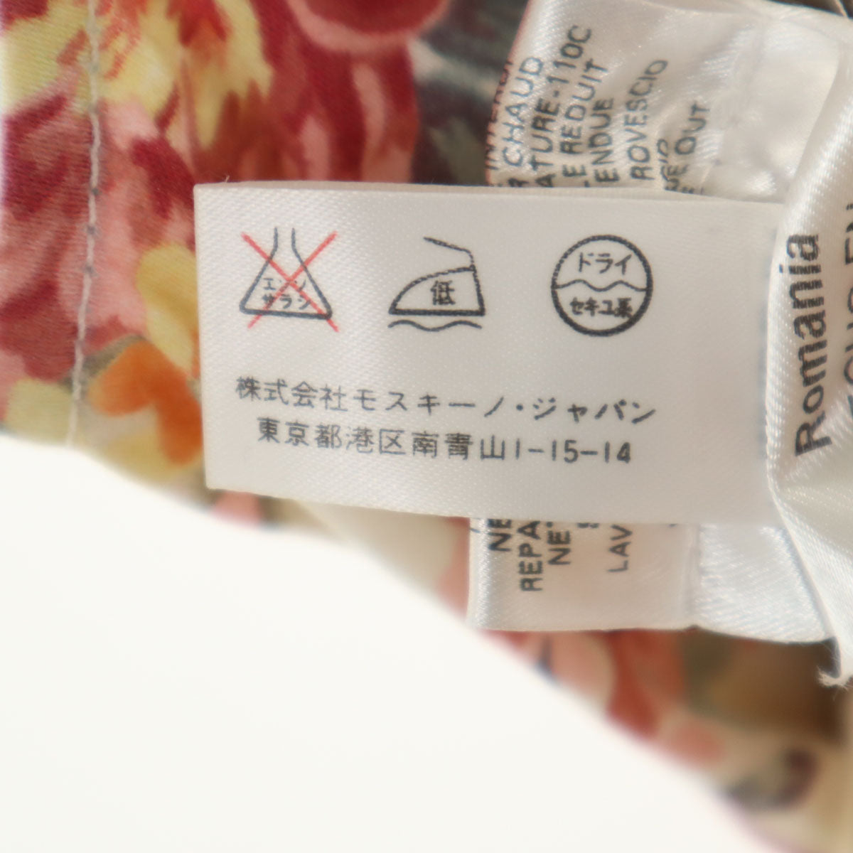 LOVEMOSCHINO ラブモスキーノ 総柄 ノースリーブ 膝丈ワンピース USA2 レディース