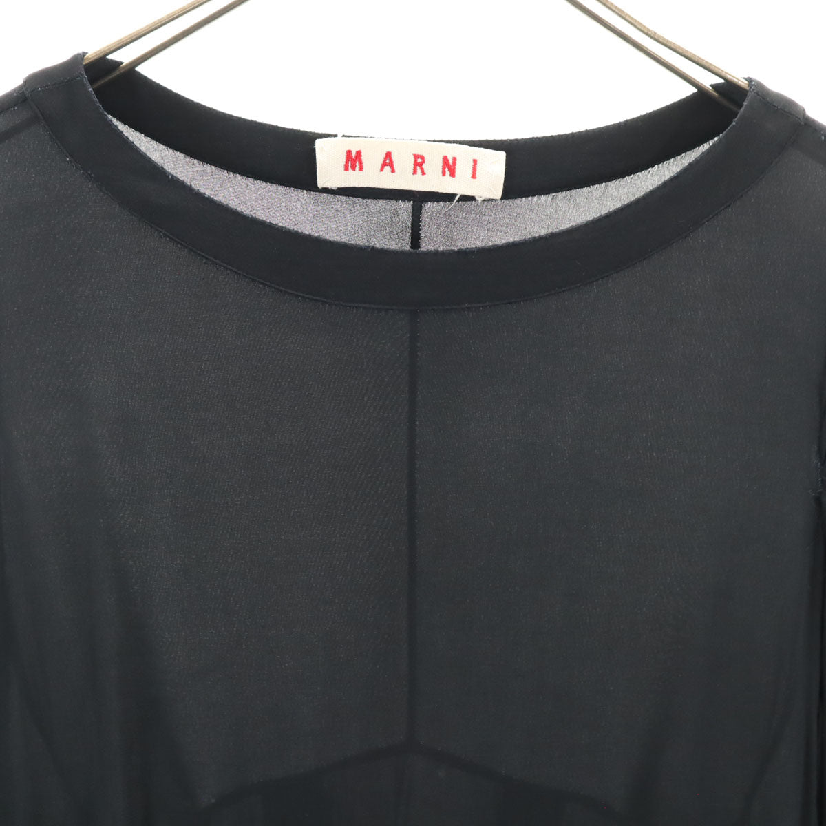 MARNI マルニ イタリア製 長袖 ワンピース 38 黒 レディース