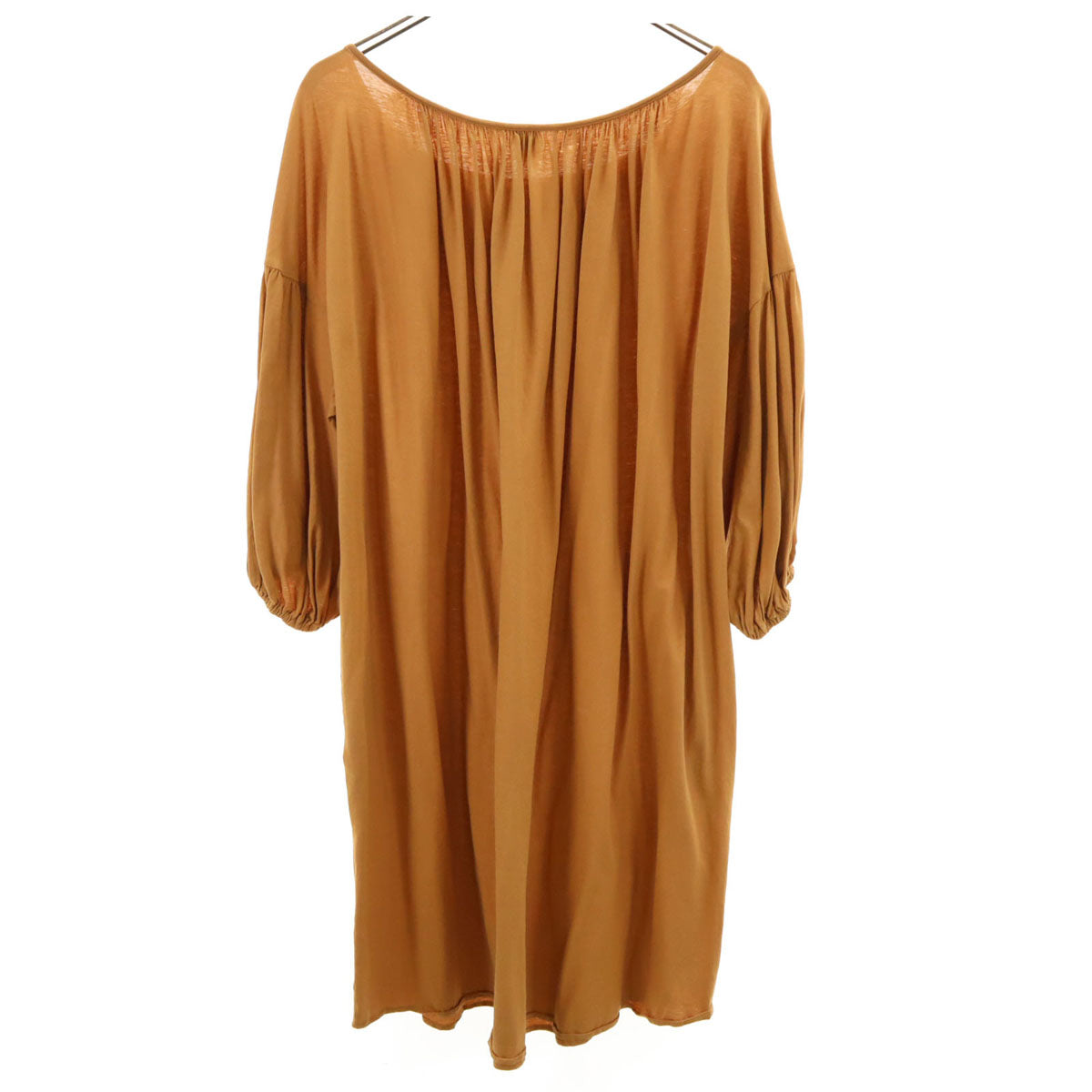 Ron Herman ロンハーマン 日本製 5分袖 ワンピース S ベージュ系 レディース