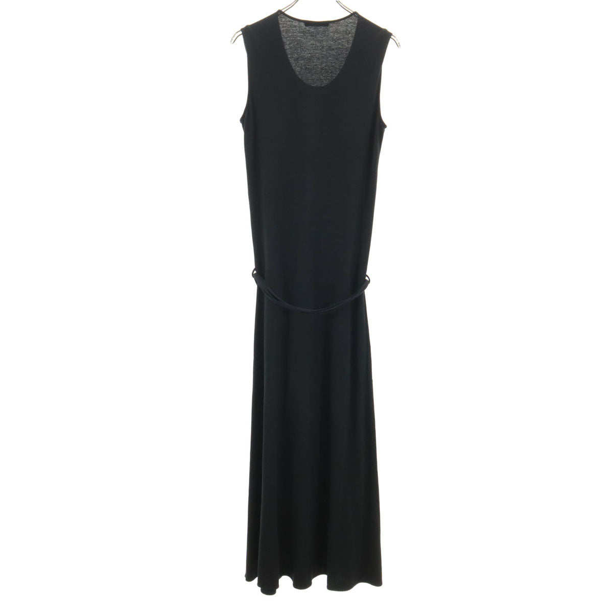 LEMAIRE ルメール ノースリーブ ロングワンピース M 黒 レディース