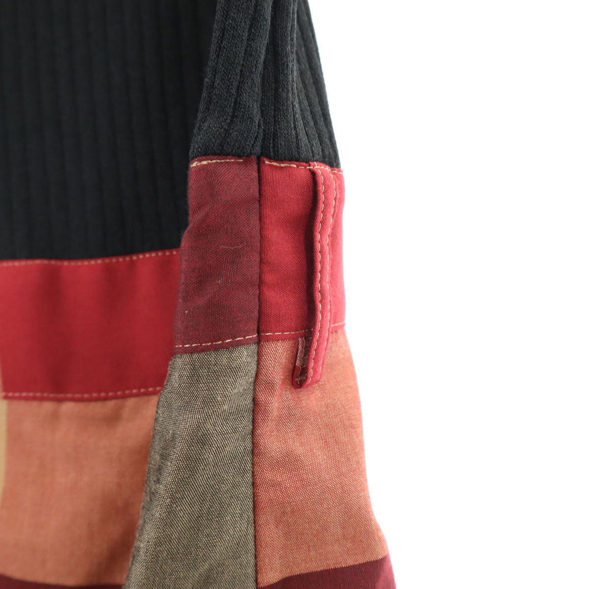 BLUE LABEL CRESTBRIDGE ブルーレーベルクレストブリッジ 半袖 ニット切替 ワンピース 36 黒系 三陽商会 レディース